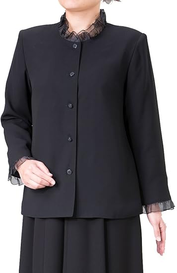 Amazon エレガンスファッション Elegance Fashion エレガンス 上品 フォーマル ジャケット 冠婚葬祭 ミセス レディース ジョーゼット 日本製 パーティードレス 通販