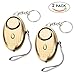 Safesound Personal Alarm Keychain - Hitcoo 130dB loud Emergency Safety Security Alarm kit with LED Flashlight for Women, Kids, Elderly, Students, Girls[2 Pack]
