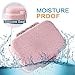 MOST ORIGINAL DESIGNM Small Weekly Pill Case Cute Travel Vitamin Deep Oil Organizer Box for Women Safe Plastic Material 6 Compartment 3 Open Tab Pink （Pink）