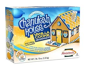 Manischewitz Do-It-Yourself Chanukah House Vanilla Cookie Decorating Kit - Net Wt. 2lb. 15oz(1.33 kg)