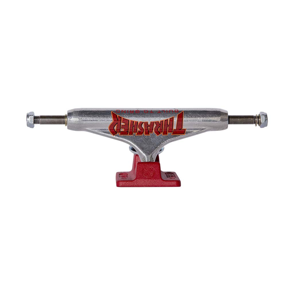 Подвеска thrasher. Independent thrasher trucks. Подвески для скейтборда independent. Траки independent. Подвеска трешер.