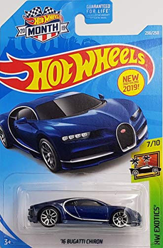 Hot Wheels 2019 Hw Exotics '16 Bugatti Chiron, Blue 236/250