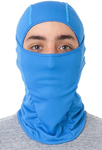 D2D Premium Balaclava - Multipurpose Full Face Color Mask - Outdoor Protection Ski Fleece (Marine Blue)