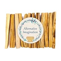 Alternative Imagination Premium Palo Santo Holy Wood Incense Sticks, for Purifying, Cleansing, Healing, Meditating, Stress Relief. 100% Natural and Sustainable, Wild Harvested. (12)