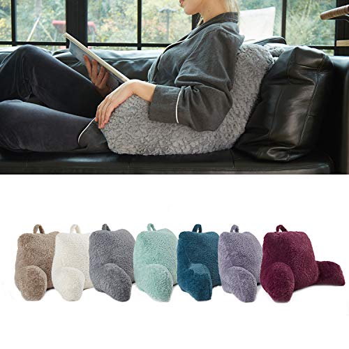 MERRYLIFE Backrest Pillow with Arms Reading Pillow for Adult,Teens, and Kids. (Standard，Ivory) - Thumbnail 5