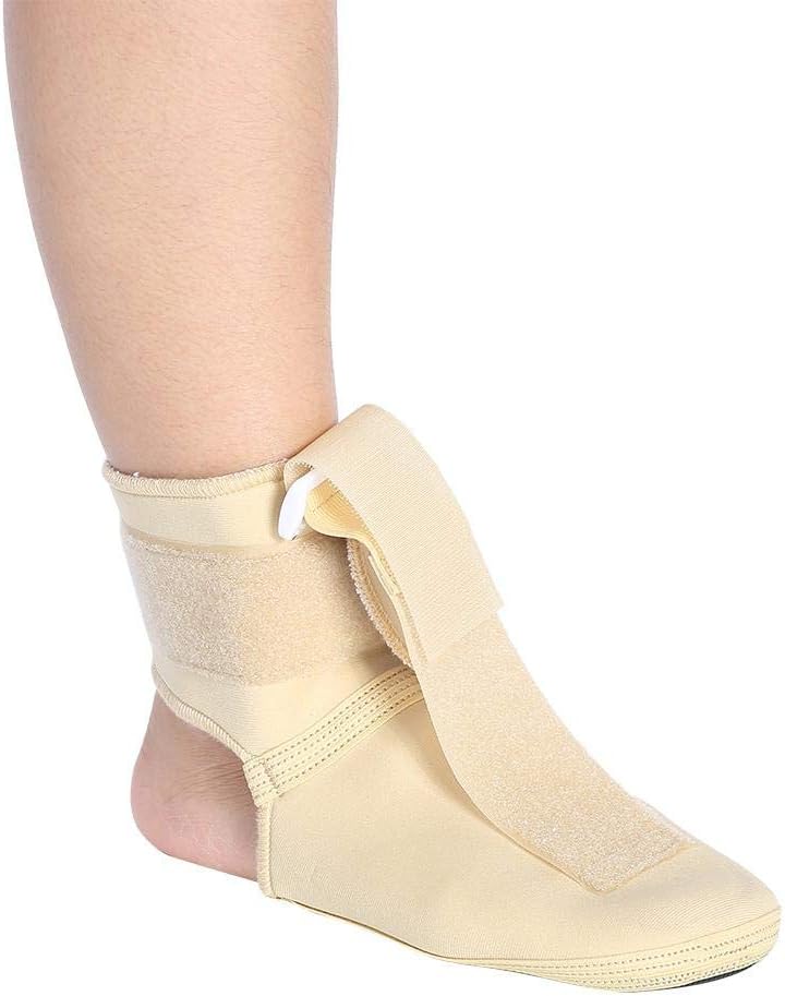 Huairdum Plantar Comfort Night Splints, Adjustable Ankle Joint Support Adjustable Foot Drop Orthotics Brace Foot Caring Splint for Women Men Sleeping Resting(L)