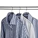 Mawa Reston Lloyd Silhouette Ultra-Thin Series, Non-Slip Space Saving Shirt Hanger, Style 42/FT, Pack of 20, Black, 20 Count