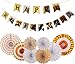 MEANT2TOBE Retirement Party Decoration, Gold Retirement Banner, 23 Piece Set