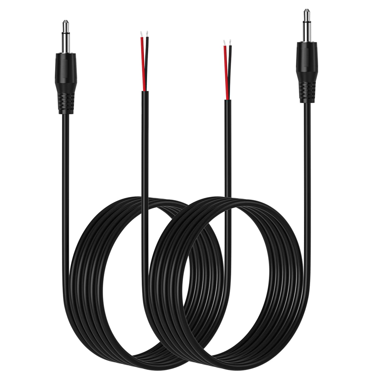Photo 1 of ****ONLY 1**** SIOCEN 6FT Replacement 3.5mm Male Jack to Bare Wire Open End TS 2 Pole Mono 1/8" 3.5mm Jack Plug Connector AUX Audio Cable for Scanner,Speaker PA horns,morse key, cooling fans, power amp Repair