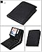 Wallet for Men With Coin Pocket RFID Leather Card Holder Big Trifold 3 ID Windows (Black Lichee Patten)