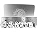 DragonSteel Solid Metal Polyhedral 7 Die D&D Dice Set with Case | For Tabletop d20 RPGs like DnD and Pathfinder Roleplaying Game, Board Games, Math