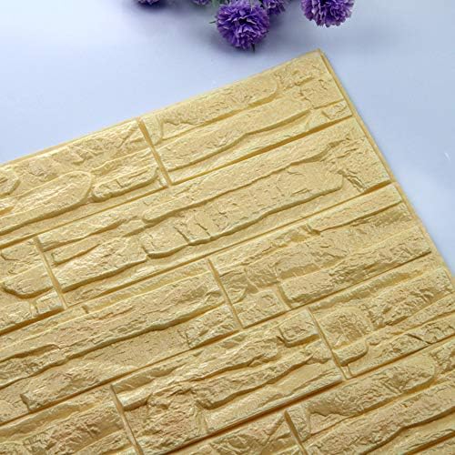 Auiyut 3D brick wallpaper, detachable leather and paste PE foam wall stickers for living room home office bedroom self-adhesive wallpaper