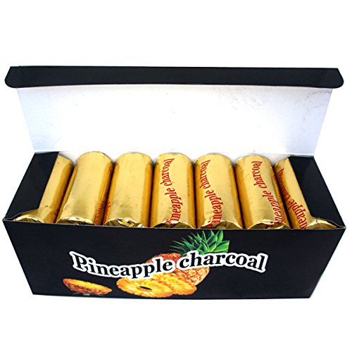 UPC 755746787356, new 20 ROLLS of instant lite PINEAPPLE CHARCOAL for hookah ez lighting coal