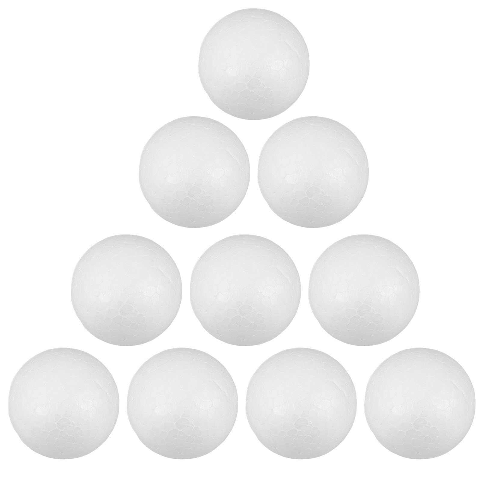 10pcs White Foam Balls Craft Foam Balls 4cm Styro for DIY Art Craft School Projects and Party Decorations