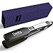 Dnsly Titanium Hair Straighteners, Flat iron for hair, Instant Heat Up, Make Your Hair Silky and Shiny, Gold (Black)