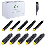 I clean Roomba Replenishment Kits, 10 Packs Brush Accessories Parts Compatible with iRobot Roomba 650 675 690 770 780 790 Vacuum Cleaner (600&700 Series),with A Free Cleaning Brush