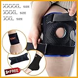 Knee Brace Support and Compression Sleeve by Motion Infiniti with Double Hinged Locking Mechanism for ACL, Meniscus Tear, Arthritis, and Athletes.The True Plus Size XXL,3XL,4XL.