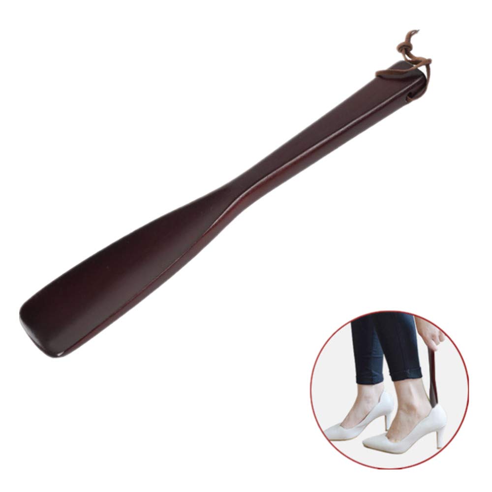 Shoe Horn Spoon Shape Shoe Lifter Laoyel Hard Wood Unisex