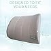 Xtra-Comfort Lumbar Support Cushion - Lower Back Pillow for Office Chair, Car, Men, Women, Gaming - Ergonomic Orthopedic Backrest Foam Roll and Adjustable Strap for Therapeutic Pain Relief