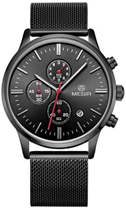 Woman, Quartz Watch, Stylish, Outdoor, Multifunction, 6 Pointer, Calendar, Metal, M0515