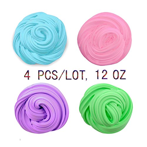 12 oz fluffy slime, super soft and non-sticky jumbo fluffy floam …