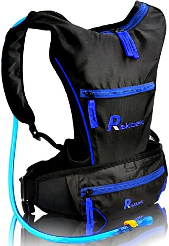 TOP RATED Hydration Pack with FREE Waist Pack &amp; 2 Liter Hydration Bladder by RiskbekTM. Best Hydration Backpack for Hiking, Running, Biking - Fits Men, Women and Kids perfectly!
