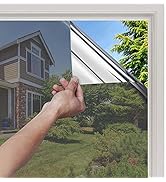 rabbitgoo One Way Window Film Privacy, Reflective Window Film Anti Glare, Mirror Window Film Heat...
