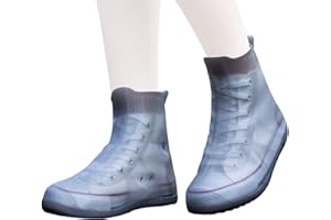 YOBEYI Waterproof Shoes Cover,Reusable Portable rain Boots for Women Men,Non-Slip Rubber Sole Overshoes for Outdoor Cycling Camping Fishing Travel