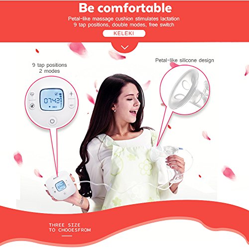 KELEKI Breastfeeding Pump Electric Comfort Single Breast Pump - Thumbnail 4