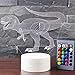 YOUNSH Dinosaur lamp, Dinosaur Night Light Bedside Lamp 16 Color Changing with Touch & Remote Control for Kids Lamps as Birthday Gifts for Boys