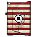 Fintie Case for iPad Air 2-360 Degree Rotating Stand Smart Protective Case Cover with Auto Sleep/Wake Feature for iPad Air 2, US Flag