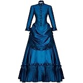 Ghosts Hetty Cosplay Costume Dress Vintage Victorian Bustle Dress Civil War Southern Belle Ball Gown