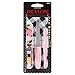 Revlon x Barbie Manicure Essentials Kit, 4 Piece Stainless Steel Beauty Set Includes Nail Buffer, Emeryl File, Cuticle Pusher, Nail Clipper & Travel Case (color may vary)