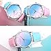 Start Unisex Women's Chic Rainbow Leather Band Wrist Watch Bracelet (Blue)