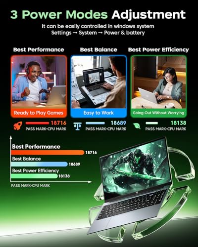 Tivique 2026 Laptop 15.6 Inch, Laptop Gamer with Ryzen 7 5700U (up to 4.3GHz) 8C/16T, 16GB RAM DDR4*2 + 512GB SSD M.2, 1080 FHD, BT5.2, USB3.2, Type-C, HDMI, Fast 65W, WiFi 6
