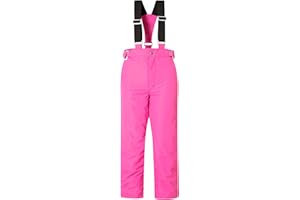 MONTFLIX Kids Waterproof Snow Pants Winter Warm Skiing Snowboard Pants for Boys Girls
