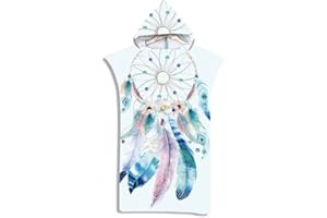 LOMTRATS Quick Dry Surf Poncho Changing Towel Robe Hoodie for Adults Men Women,Microfiber Swimming Beach Surfing Diving Home Hot Springs Bathing Parka