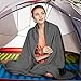 Sleeping Bag Liner Blanket Microfiber Fleece Travel Camping Sheet Zippered Ultralight Warm Roomy Cozy for Home Travel Hotel Airplane with Carry Storage Bagthumb 2