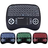 iPazzPort Backlit Mini Wireless Keyboard and Mouse for Smart TV, Raspberry Pi 3, HTPC, IPTV, Built-in Rechargeable Battery