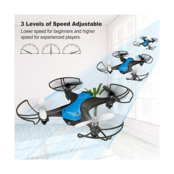 Drohne für Anfänger RC Mini Drohne Dual Akku 16 Minuten Flugzeit Indoor RC Ferngesteuerte Drone 3D Flip Höhenhalten RC Quadrocopter ferngesteuert für Kinder Mädchen Sohn Jungen Spielzeug Geschenk – Bild 5