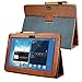Kuesn for Samsung Galaxy Note 10.1 (2012 Edition) GT N8013 N8000 Flip case Cover - SCH-I925 Folio Stand Back Book Cover for GT-N8010 N8005 N8020 Tablet pu Leather case (Brown)