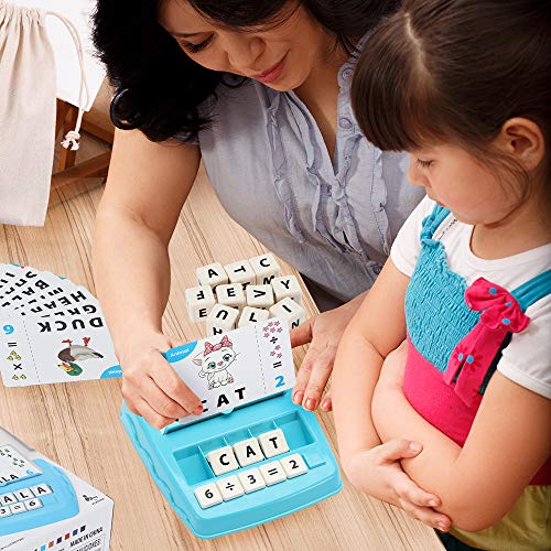 OleOletOy Matching Alphabet Letters and Numbers Game, Homeschool