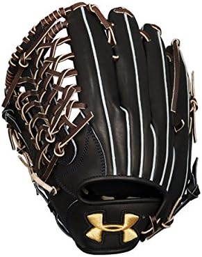 Amazon アンダーアーマー Under Armour 野球 グローブ 硬式グラブ 左投げ 外野手用 ブラック ゴールド Under Armour アンダーアーマー グラブ ミット