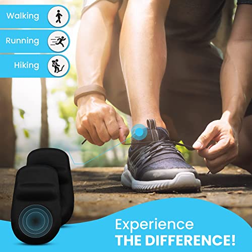 Svowin Plantar Fasciitis Relief Heel Cups Shoe Inserts for Heel Pain Strains Heel Pads for Heel Spurs tendonitis Heel Cushion Insoles for Women Kids (Small-1 Pair)