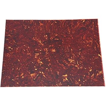 Dopro 25x20cm Acoustic Guitar Self Adhesive Scratch Plate Sheet Pickguard Material Sheet Vintage Tortoise