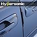 Hypersonic 2 Pcs Set Black Car Door Edge Guard Bumper Protector Molding Trim