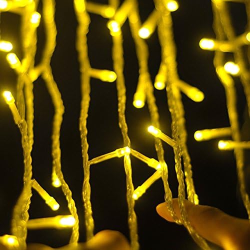 Monlance Starry string lights, indoor/outdoor lights, for Garden, Bedroom, Party, Wedding New Year, Battery Operated Lights,(25ft 50 LED lights) Warm White