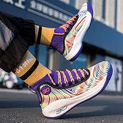 Angugu Mens Basketball Shoes High Top Fashion