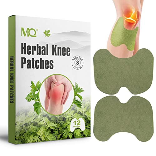 Pain Relief Patch,Hot Moxibustion Knee Pain Relief Patches, Arthritis Pain Relief Wormwood Sticker Self Heating Warming meridians Patches Plaster,Knee Discomfort Relief Plaster (12 Count)