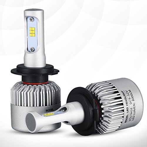 Beamtop H7 LED Headlight Bulbs F-S3 Series Conversion Kit 72W 6500k 8000Lm Cool White with CSP chips (Pack of 2)